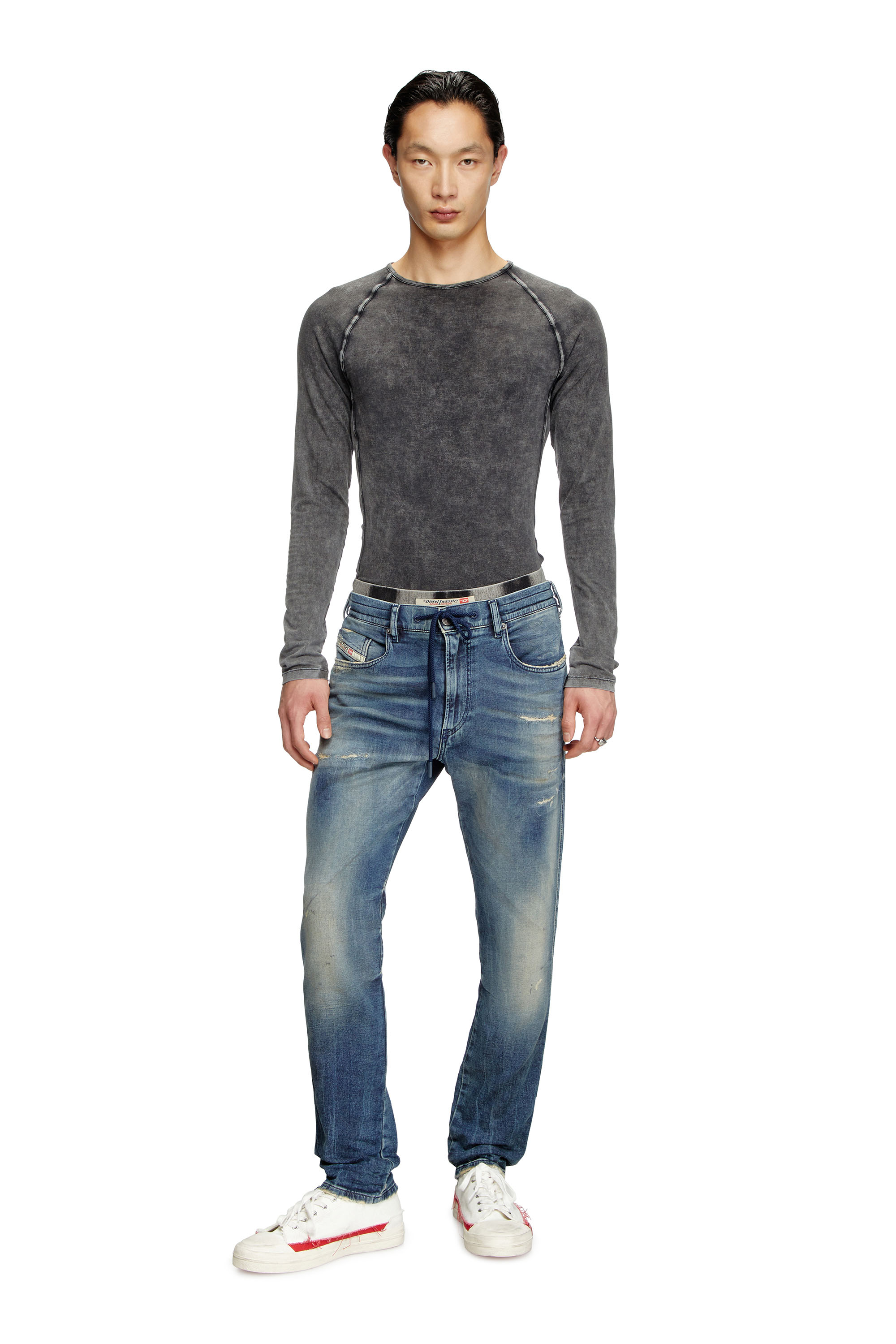 Diesel - Man's Slim 2062 D-Strukt Joggjeans® 068PN, Medium blue - 2